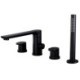 2 Handle Bathtub Faucet Set Black/Gold Black Bath and Shower Mixer Tap