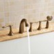 Deck Mount Tub Faucet Bathtub Tap with Hand Shower