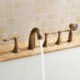 Deck Mount Tub Faucet Bathtub Tap with Hand Shower