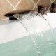 ORB Tub Fuacet Deck Mount Waterfall Bathtub Tap Elegant