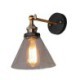 Creative Glass Funnel Single Head Wall Light by American Sconce Village