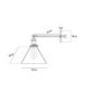 Creative Glass Funnel Single Head Wall Light by American Sconce Village