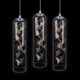 Creative Nordic Cylinder Lamp Butterfly Light Bedroom Living Room Light Glass LED Pendant Light