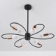 6-Light Classic Petals Ceiling Hanging Light Kitchen Dining Room Rustic Chandelier