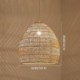 Rattan Hanging Light For Kitchen Farmhouse Hand-Woven Pendant Light