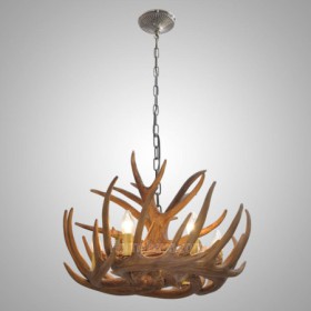 Rustic Cascade Ceiling Light 6-Light Farmhouse Chandelier