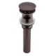 Oil Rubbed Bronze Sink Drain with Pop-Up Drain Round Sink Waste