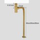 Brass Gold Bathroom Basin Waste Bottle Trap with Click-Clack Sink Drain