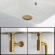 Brass Gold Bathroom Basin Waste Bottle Trap with Click-Clack Sink Drain
