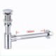 Chrome-Plated Bathroom Basin Waste Bottle Trap with Click-Clack Sink Drain