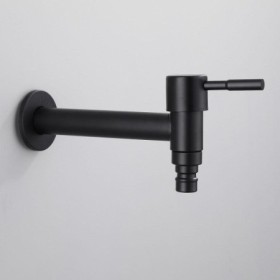 Black White Antifreeze Single Cold Water Faucet For Mop Pool Stainless Steel Faucet