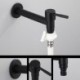 Black White Antifreeze Single Cold Water Faucet For Mop Pool Stainless Steel Faucet