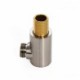 Brushed Nickel Handheld Shower Supply Elbow Solid Brass Water Supply Elbow