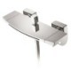 Shower Diverter Valve with Waterfall Spout Modern Chrome Shower Thermostat