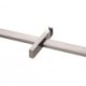 Adjustable Square Slide Shower Bar in Brushed Nickel Solid Brass Shower Slide Bar