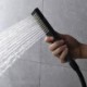 Solid Brass Square Handheld Shower Head Straight Black Handheld Shower Head