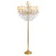 Gold Raindrop Crystal Floor Lamp European Style Luxury Light Living Room Hotel Lobby