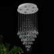 Grand Raindrop Ceiling Light Fixture For Foyer Staircase Luxury Crystal Chandelier Lighting