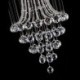 For Duplex Stairs, Modern Crystal Chandelier Contemporary Elegant Ceiling Light Fixture