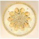 Gold LED Crystal Ceiling Light Living Room Bedroom Graceful LED Flush Mounted Light