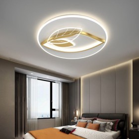 Nordic Minimalist Led Light Leaf Design For Living Room Bedroom Modern Ceiling Light