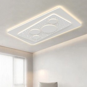 LED White Panel Light Fixture Rectangular Ceiling Light Fixture Modern Led Ceiling Lamp