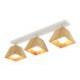 Nordic Four Prism Rotatable Ceiling Spotlight in Wood