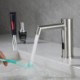 Automatic Sensor Bathroom Faucet Deck Mount Smart Sensor Basin Faucet