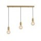 Creative Minimalist Light Fixture Nordic Brass 3 Pendant Cluster Light for Kitchen Island