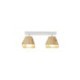 Nordic Four Prism Rotatable Ceiling Spotlight in Wood