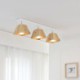 Nordic Four Prism Rotatable Ceiling Spotlight in Wood