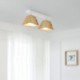 Nordic Four Prism Rotatable Ceiling Spotlight in Wood