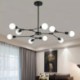 Nordic Simple Pendant Light Black/Golden Pendant Light Electroplating Y Shape Branch Pendant Light