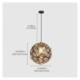 Stainless Steel Hollow Diamond Shape Pendant Light Living Room Bedroom Light Contemporary Simple Pendant Light