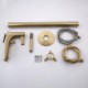 Floor Mount Brass Faucets With Hand Shower Freestanding Bathtub Faucet