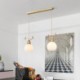 Antler Hanging Light Modern Simple Copper Pendant Light For Bedroom