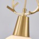 Antler Hanging Light Modern Simple Copper Pendant Light For Bedroom