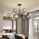 Living Room Bedroom Modern Chandelier Creative Glass Globe Pendant Light