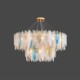 Elegant Glass Chandelier Living Room Bedroom Modern Round Glass Pendant Light