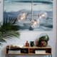 Unique 5 Light Glass Ball Lighting Bedroom Office Modern Simple Glass Pendant Lamp