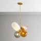 Colored Glass Princess Balloon Light Bedroom Children Nordic Unique Pendant Light