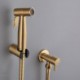 Stainless Steel Supercharged Bidet Faucet in Brushed Gold