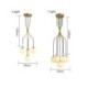 Creative Magic Bean Glass Lamp Living Room Duplex Stair Nordic Brass Cluster Chandelier Pendant Light