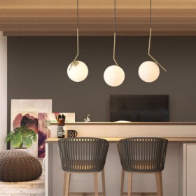 Kitchen Island Bedroom Living Room Glass Ball Light Fixture
