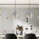 Soap Bubble Glass Ceiling Light Kitchen Island Lamp Colorful Pendant Light