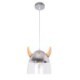 Wood Horn Lamp Creative Light Living Room Bedroom Lighting Classical Glass Pendant Light