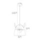 Wood Horn Lamp Creative Light Living Room Bedroom Lighting Classical Glass Pendant Light