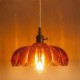 Dining Room Living Room Hallway Light Modern Retro Glass Pendant Lighting Flower Shade Lamp With Twist Switch