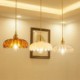 Dining Room Living Room Hallway Light Modern Retro Glass Pendant Lighting Flower Shade Lamp With Twist Switch