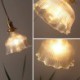 Dome Large Clear Ribbed Glass Pendant Light with Twist Switch in Brass Holder